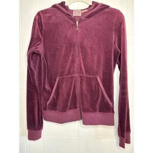 Juicy Couture velour zip up hoodie Y2K
